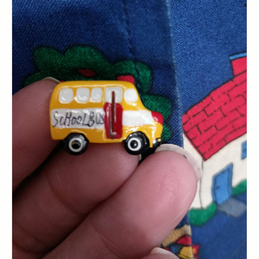 Vintage handmade vest teacher core grandpa core  blue M/L specialized button - Picture 4 of 10